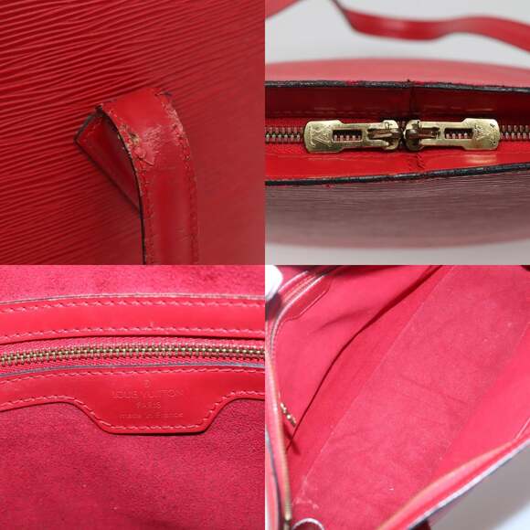 LOUIS VUITTON Epi Lussac Shoulder Bag Red M52287 - Picture 11 of 13